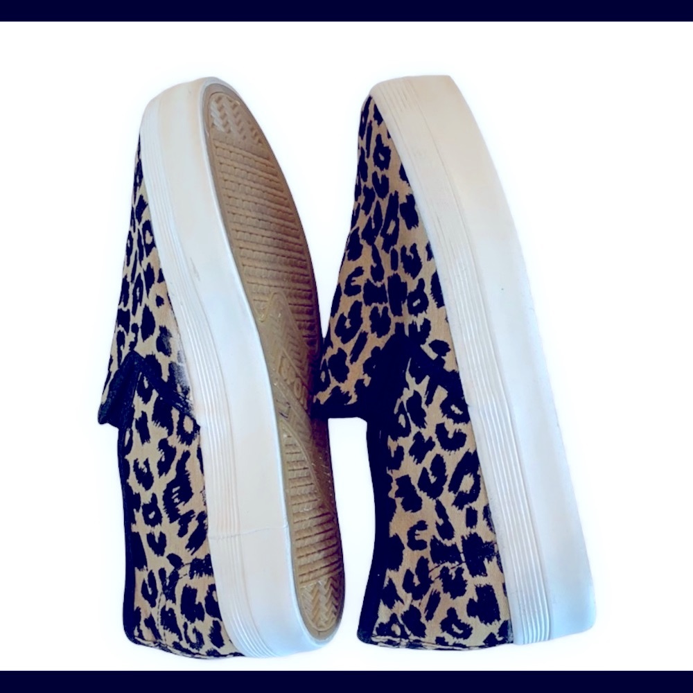 Fashion Leopard Platform Slide Ons Sz 8 - Picture 3 of 7